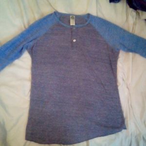Long sleeve grey blue shirt